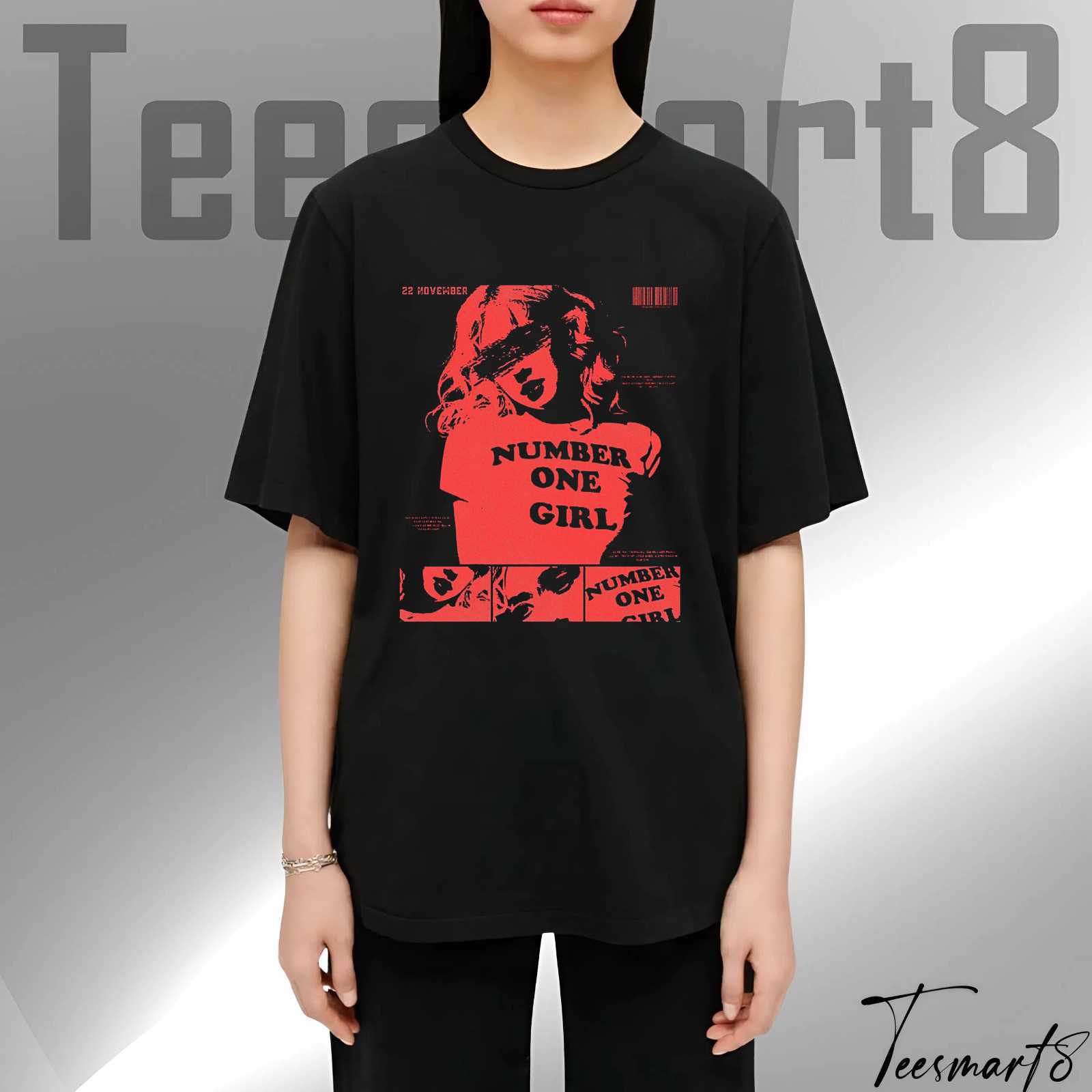 Rose Black & Red Graphic Tee – Vintage Streetwear Style Shirt-Blackpink Korea